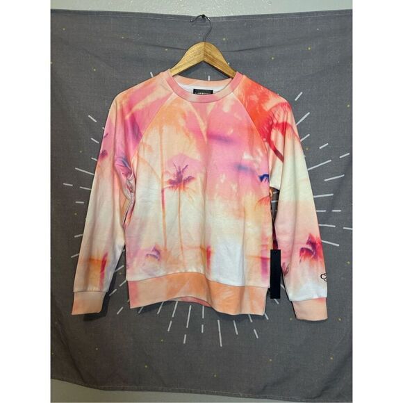 NWT Carbon38 Tropical Palm Tree Crewneck - Picture 2 of 7